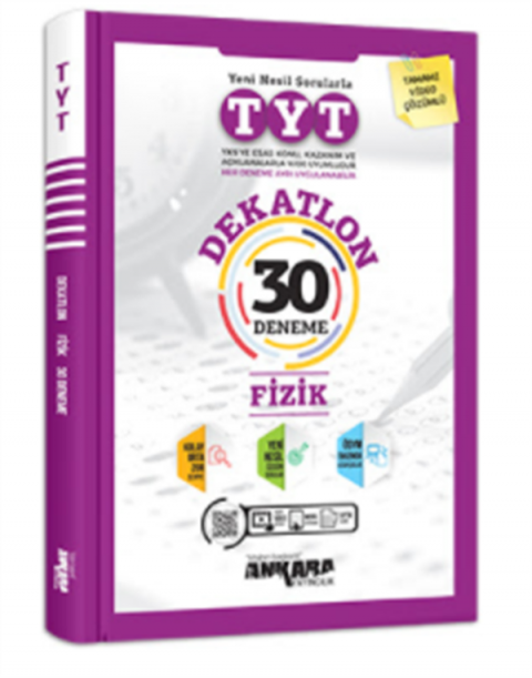 Ankara Yayıncılık TYT Dekatlon Fizik 30 Deneme