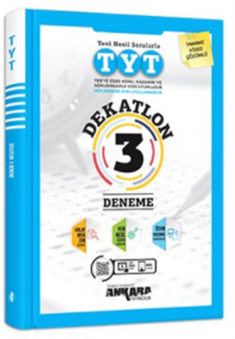 Ankara Yayıncılık YKS TYT Dekatlon 3 Deneme