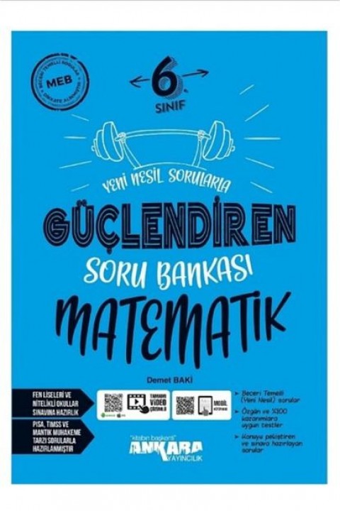 Ankara Yayınları 6. Sınıf Matematik Güçlendiren Soru Bankası
