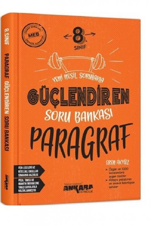 Ankara Yayınları 8.Sınıf Paragraf Güçlendiren Soru Bankası