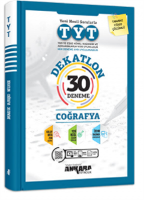 Ankara Yayınları TYT Dekatlon Coğrafya 30 Deneme