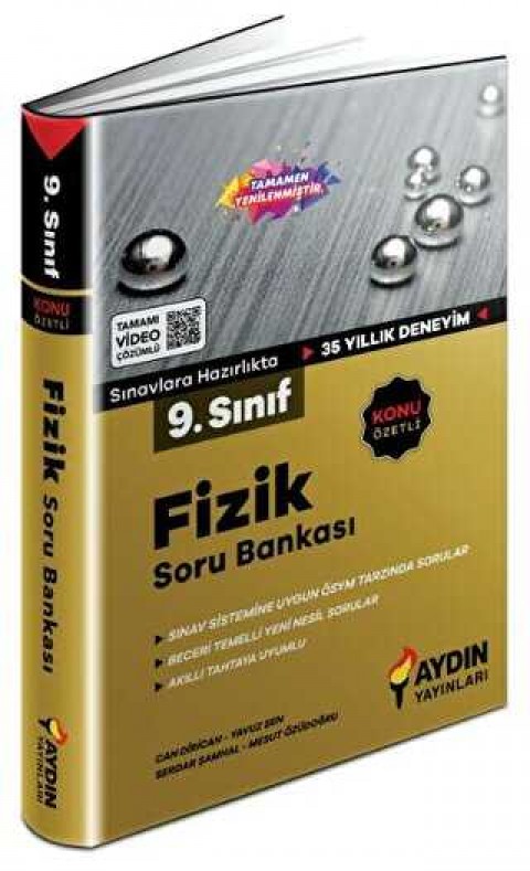 Aydın Yayınları 9. Sınıf Fizik Konu Özetli Soru Bankası