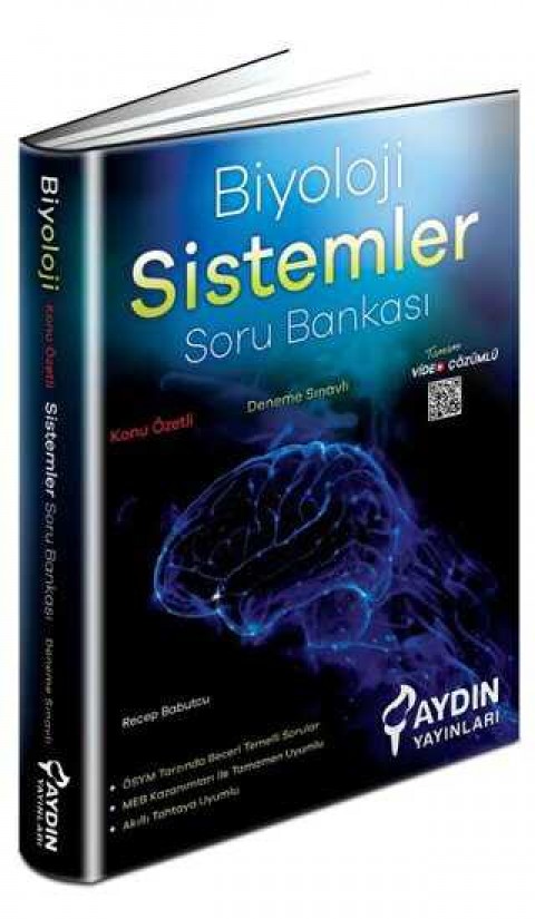Aydın Yayınları AYT Biyoloji Sistemler Konu Özetli Soru Bankası