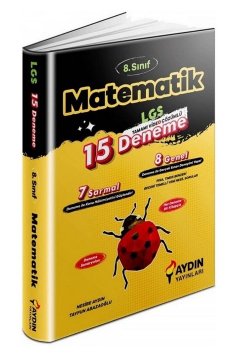 Aydın Yayınları LGS 8. Sınıf Matematik 15 Deneme