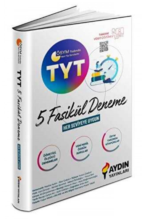 Aydın Yayınları TYT 5 Fasikül Deneme