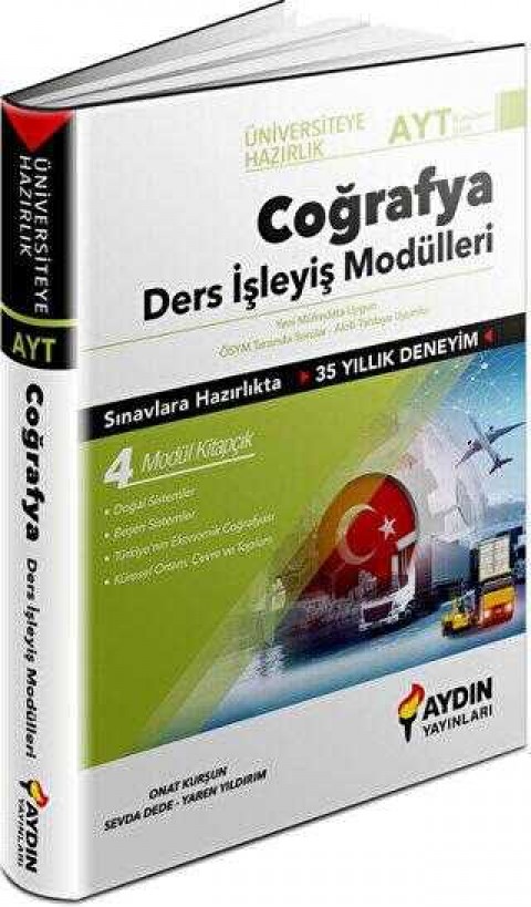 Aydın Yayınları Üniversiteye Hazırlık AYT Coğrafya Ders İşleyiş Modülleri
