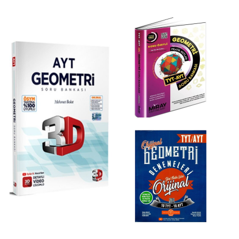 Ayt Geometri 2li Soru Bankası + Deneme Seti