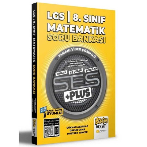 Benim Hocam Yayınları 2022 LGS 8.Sınıf Matematik SES PLUS Soru Bankası