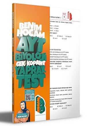 Benim Hocam Yayınları 2023 AYT Biyoloji Çek Kopar Yaprak Test