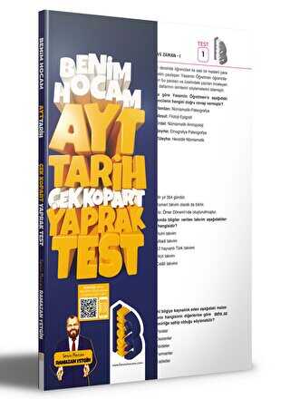 Benim Hocam Yayınları 2023 AYT Tarih Çek Kopar Yaprak Test