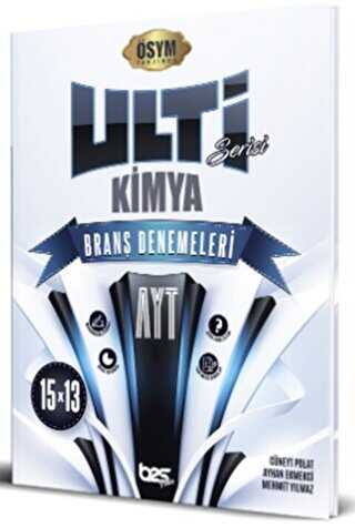 Bes Yayınları AYT ULTİ SERİSİ Kimya 15 x 13 Branş Denemeleri
