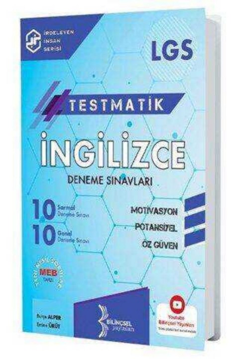Bilinçsel Yayınları 8. Sınıf Testmatik İngilizce Deneme Sınavları
