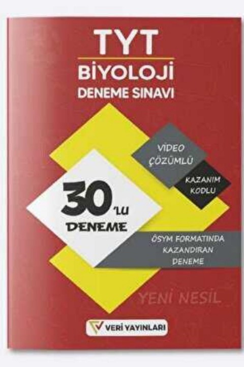 Biyoloji ÖSYM Formatında Video Çözümlü Yeni Nesil Kazandıran 30`lu Deneme