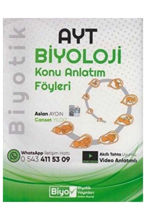 Biyotik Yayınları AYT Biyoloji Konu Anlatım Föyleri