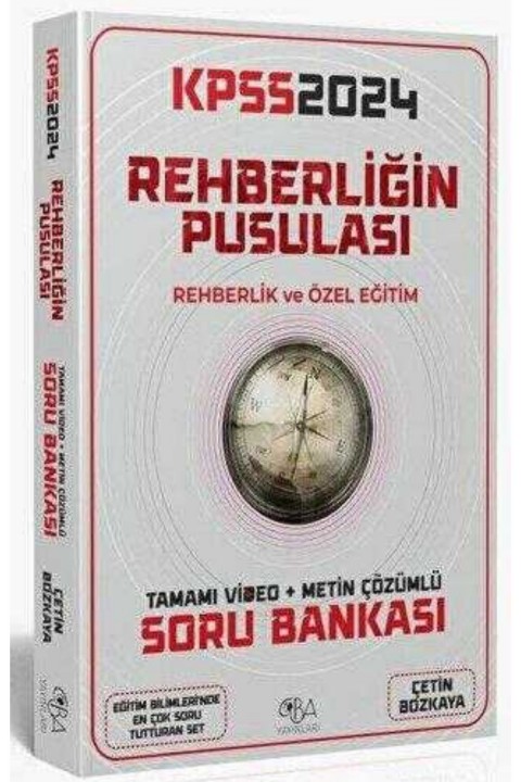 CBA Akademi 2023 KPSS Eğitim Bilimleri Rehberliğin Pusulası Soru Bankası Video Çözümlü CBA Yayınları