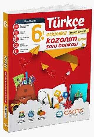 Çanta Yayınları 6. Sınıf Türkçe Etkinlikli Kazanım Soru Bankası