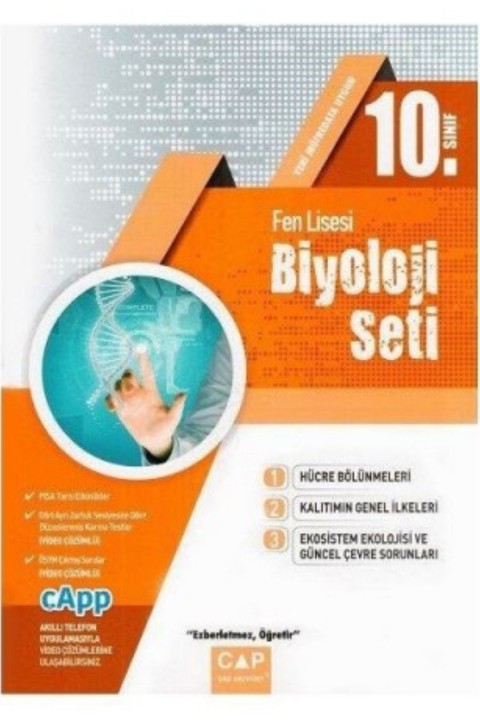 Çap Yayınları 10. Sınıf Fen Lisesi Biyoloji Seti