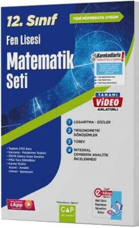 Çap Yayınları 12. Sınıf Fen Lisesi Matematik Seti