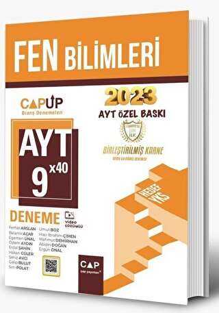 Çap Yayınları 2023 AYT Fen Bilimleri 9 X 40 Up Deneme
