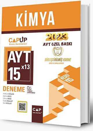 Çap Yayınları 2023 AYT Kimya 15 X 13 Up Deneme