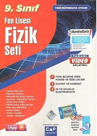 Çap Yayınları 9. Sınıf Fen Lisesi Fizik Seti