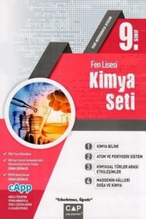 Çap Yayınları 9. Sınıf Fen Lisesi Kimya Seti
