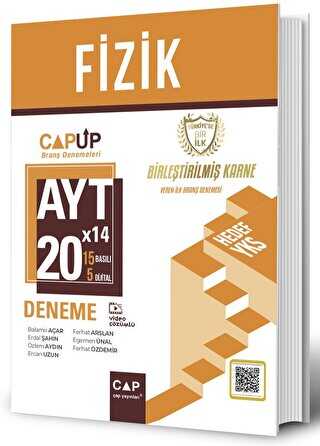 Çap Yayınları AYT Fizik 20 X 14 Up Deneme