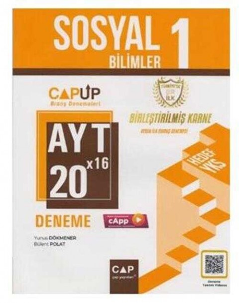 Çap Yayınları AYT Sosyal Bilimler 1 20 X 16 Up Deneme
