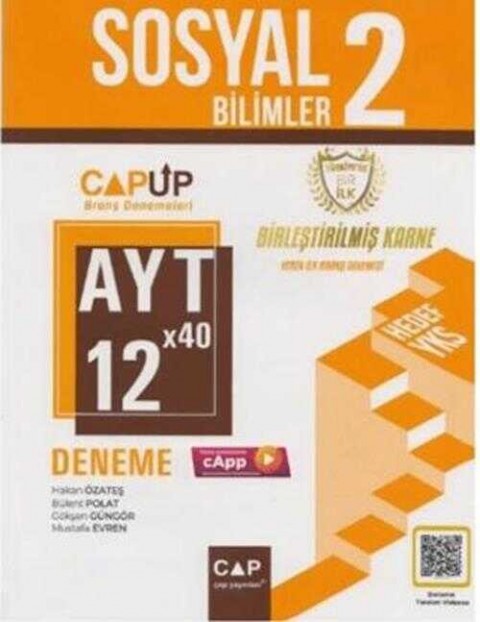 Çap Yayınları AYT Sosyal Bilimler 2 12 X 40 Up Deneme