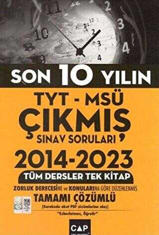 Çap Yayınları TYT MSÜ Son 10 Yılın Çıkmış Soruları