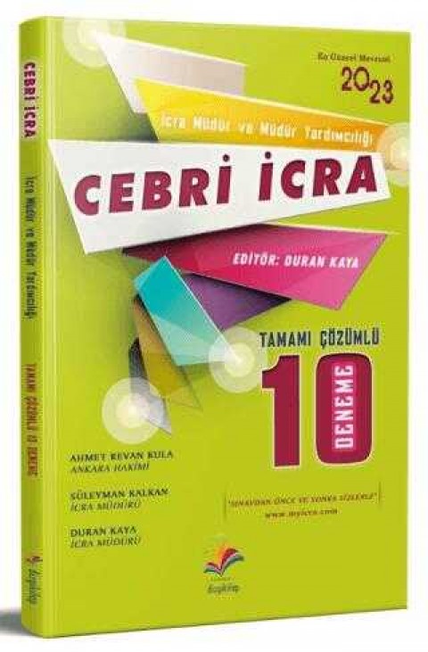 Cebri İcra İcra Müdürlüğü Ve Müdür Yardımcılığı Çözümlü 10 Deneme Sınavı
