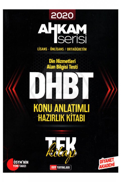 DDY Yayıları DHBT Ahkam Serisi Tüm Adaylar Konu Anlatımlı Hazırlık Kitabı