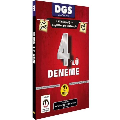 DGS Son Format 100 Soruluk 4`lü Çözümlü Deneme