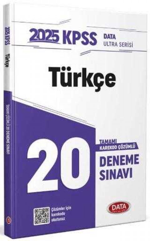 Data Yayınları 2025 KPSS Ultra Serisi Türkçe 20 Deneme Sınavı
