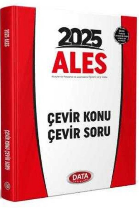 Data Yayınları ALES Çevir Konu Çevir Soru Yepyeni Tarz