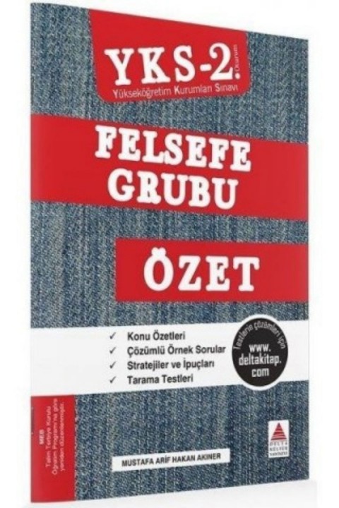 Delta Kültür Yayınevi AYT YKS 2. Oturum Felsefe Grubu Özet