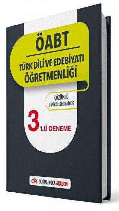 Dijital Hoca 2022 ÖABT Türk Dili ve Edebiyatı Öğretmenliği Çözümlü 3’lü Deneme