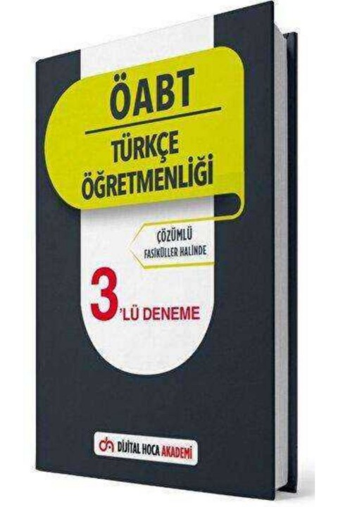 Dijital Hoca 2022 ÖABT Türkçe Öğretmenliği Çözümlü 3’lü Deneme