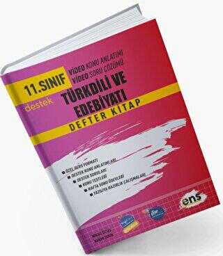 ENS Yayınları 11. Sınıf Türk Dili ve Edebiyatı Defter Kitap