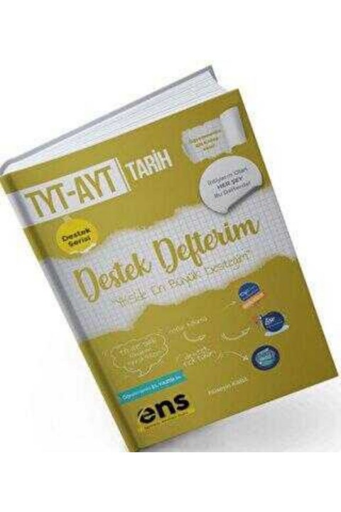 ENS Yayınları YKS TYT AYT Tarih Destek Defterim Destek Serisi