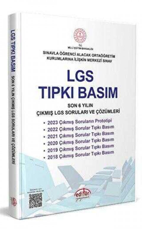 Editör Yayınevi LGS Tıpkı Basım Çıkmış Sorular ve Çözümleri