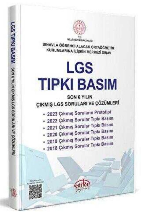 Editör Yayınevi LGS Tıpkı Basım Çıkmış Sorular ve Çözümleri