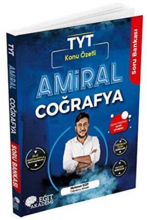 Eğit Akademi Amiral Coğrafya TYT Konu Özetli Soru Bankası Mehmet Eğit