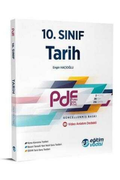 Eğitim Vadisi Yayınları 10. Sınıf Tarih Güncel PDF Planlı Ders Föyü