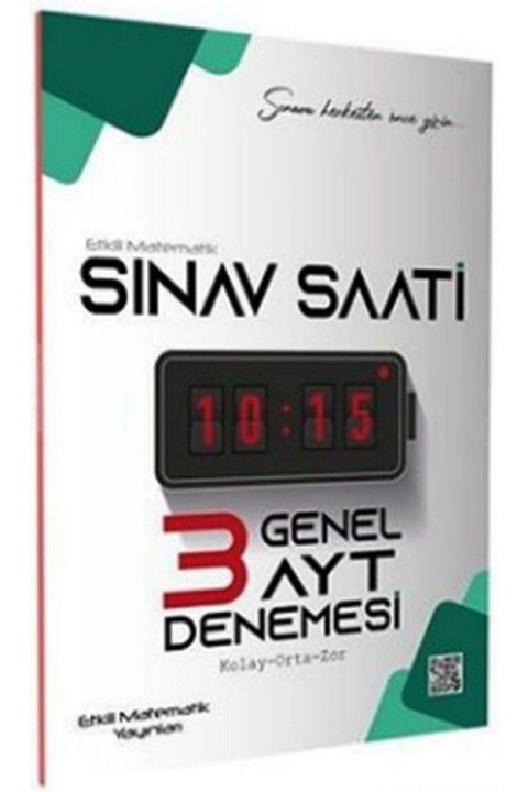 Etkili Matematik Yayınları AYT Sınav Saati Genel Denemesi