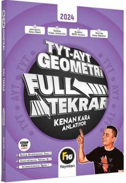 F10 Yayınları TYT-AYT Geometri Full Tekrar Video Ders Kitabı