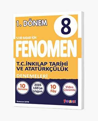 Fenomen Kitap Fenomen 8. Sınıf T.C. İnkılap Tarihi Ve Atatürkçülük Denemeler 1.Dönem