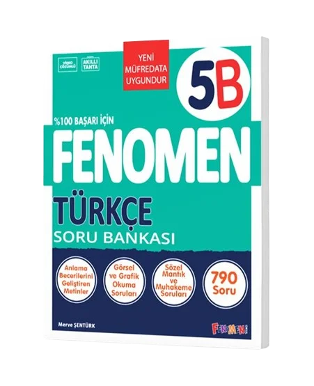 Fenomen Yayıncılık 5 Türkçe B Soru Bankası