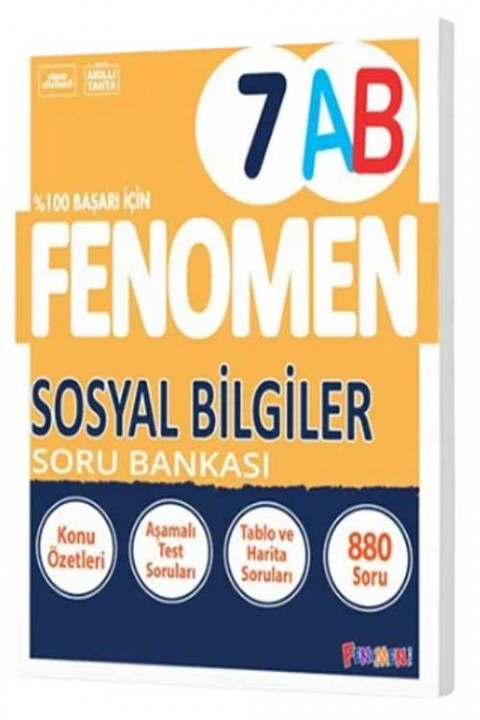 Fenomen Yayıncılık 7. Sınıf Sosyal Bilgiler A-B Soru Bankası