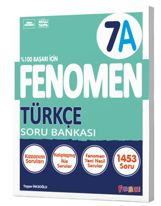 Fenomen Yayıncılık 7 Türkçe A Soru Bankası